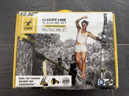Slackline Set 15m / 5cm von Gibbon, wie neu