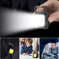 lampe Akku COB LED Schlüsselanhänger Licht Magnet Lampe Mini