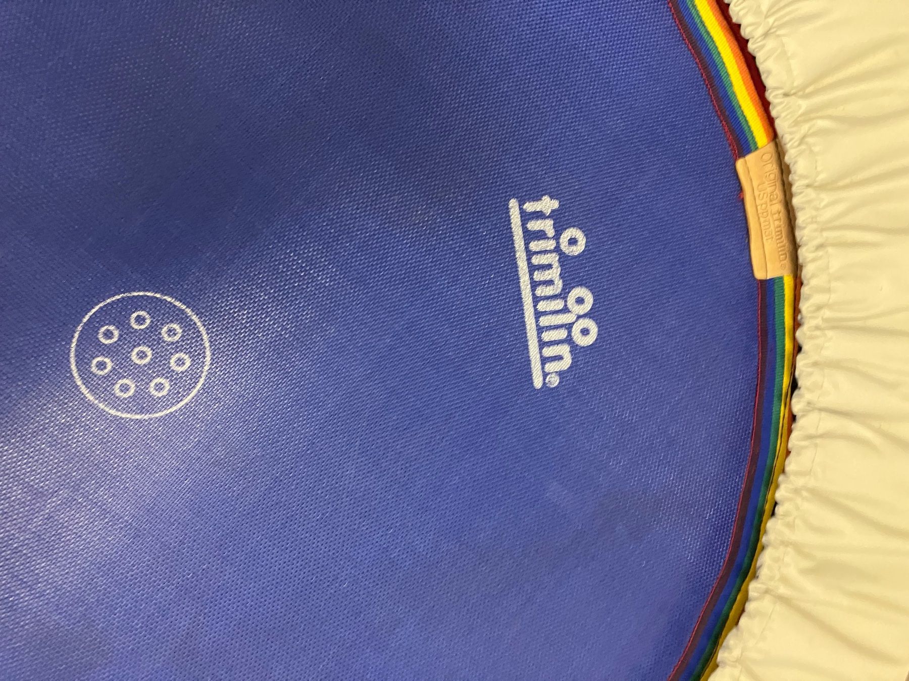 Trampoline: Trampolin trimilin blau Silber – Gebraucht aus Riehen von tab_p675 1