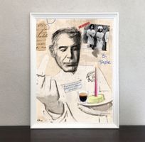 Anthony Bourdain Pop Art Bild Kunst Koch Birthday cake Chrf