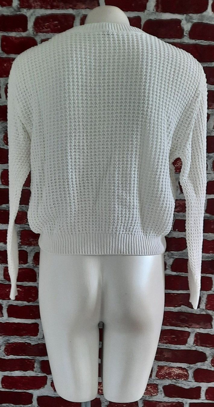 H&M Maglioni & Felpe: H&M Gerippter Pullover Damen Weiss Gr.XS – Nuovo (secondo la descrizione) da Seuzach venduto da VT-Collections2 1