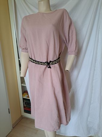 Sommerliches Baumwoll-Kleid in Rosa, Einheitsgrösse Top Zust