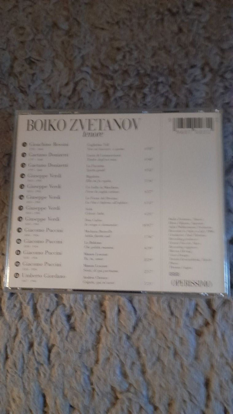 CD: BOIKO ZVETANOV    TENORE     CD – Usato da Wetzikon ZH venduto da Ramones01 1