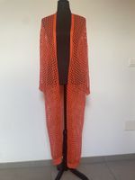 Maxi Strandweste in Feinstrick