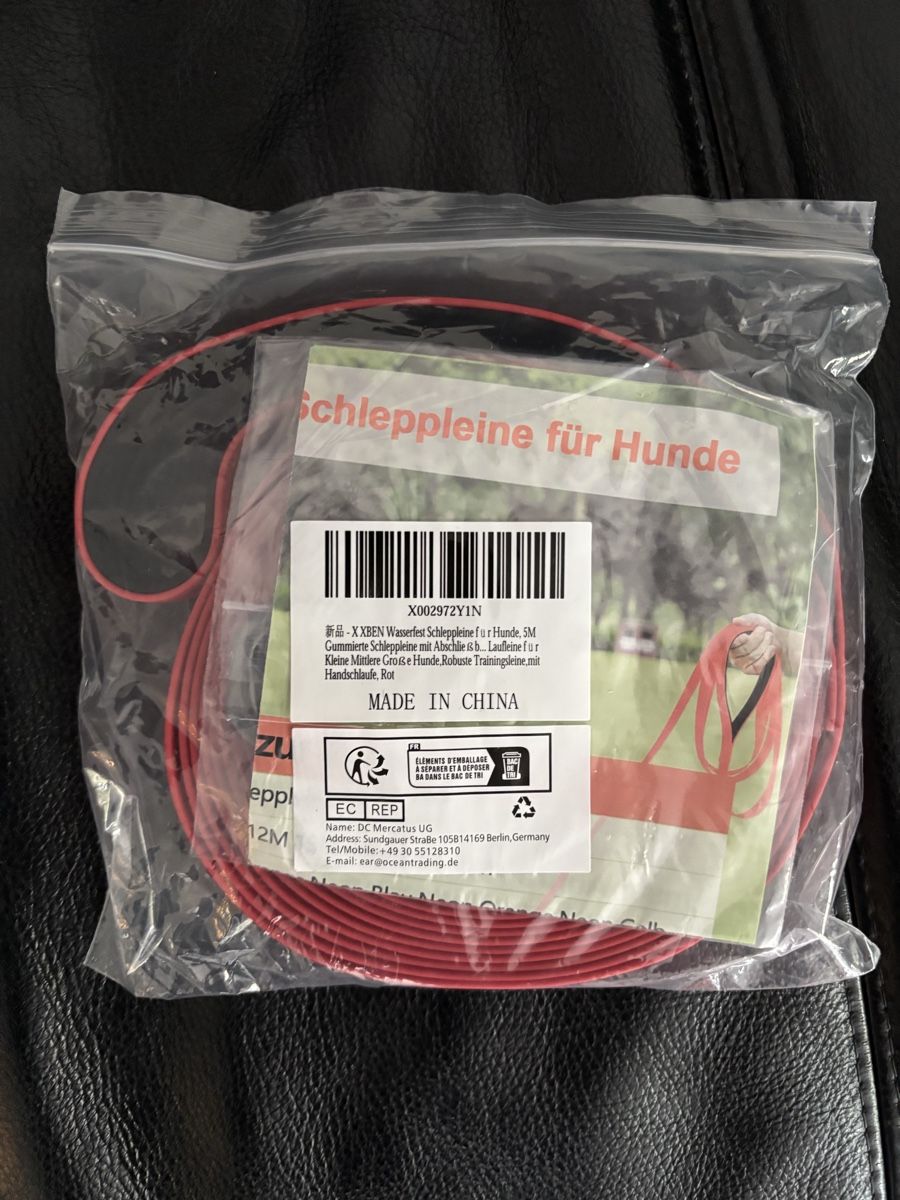 Leine & Halsband: Schleppleine rot 5m NEU – Neu und originalverpackt aus Busswil BE von Hamdulilla 1