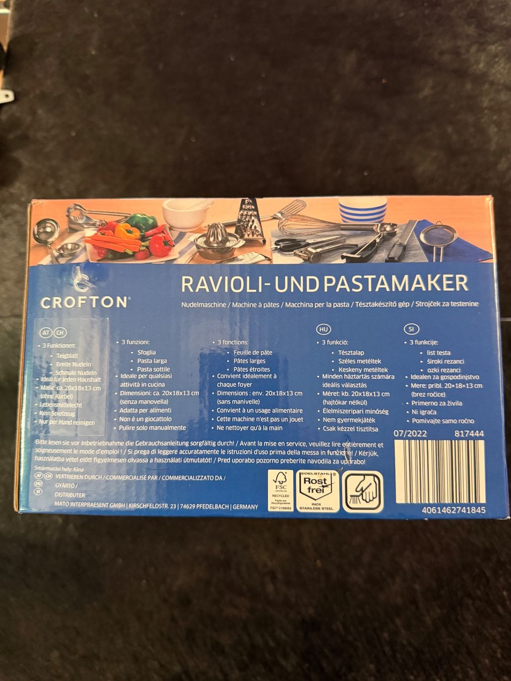 Elettrodomestici da cucina: Crofton Ravioli- und Pastamaker neu mit Verpackung – Usato da Hasle LU venduto da lulu2020 1
