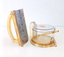 Vintage Guzzini Käsereibe & Behälter mit Löffel, neu