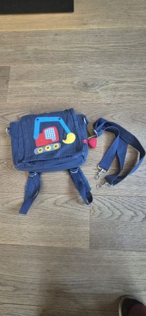 Kinder Rucksack Tasche Bagger blau guter Zustand