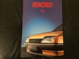 Opel Rekord Verkaufsprospekt 8 Seiten September 1982