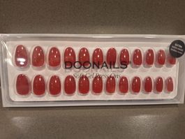 DOONAILS Soft Gel Press Ons / Short Round / Farbe Mon Cheri