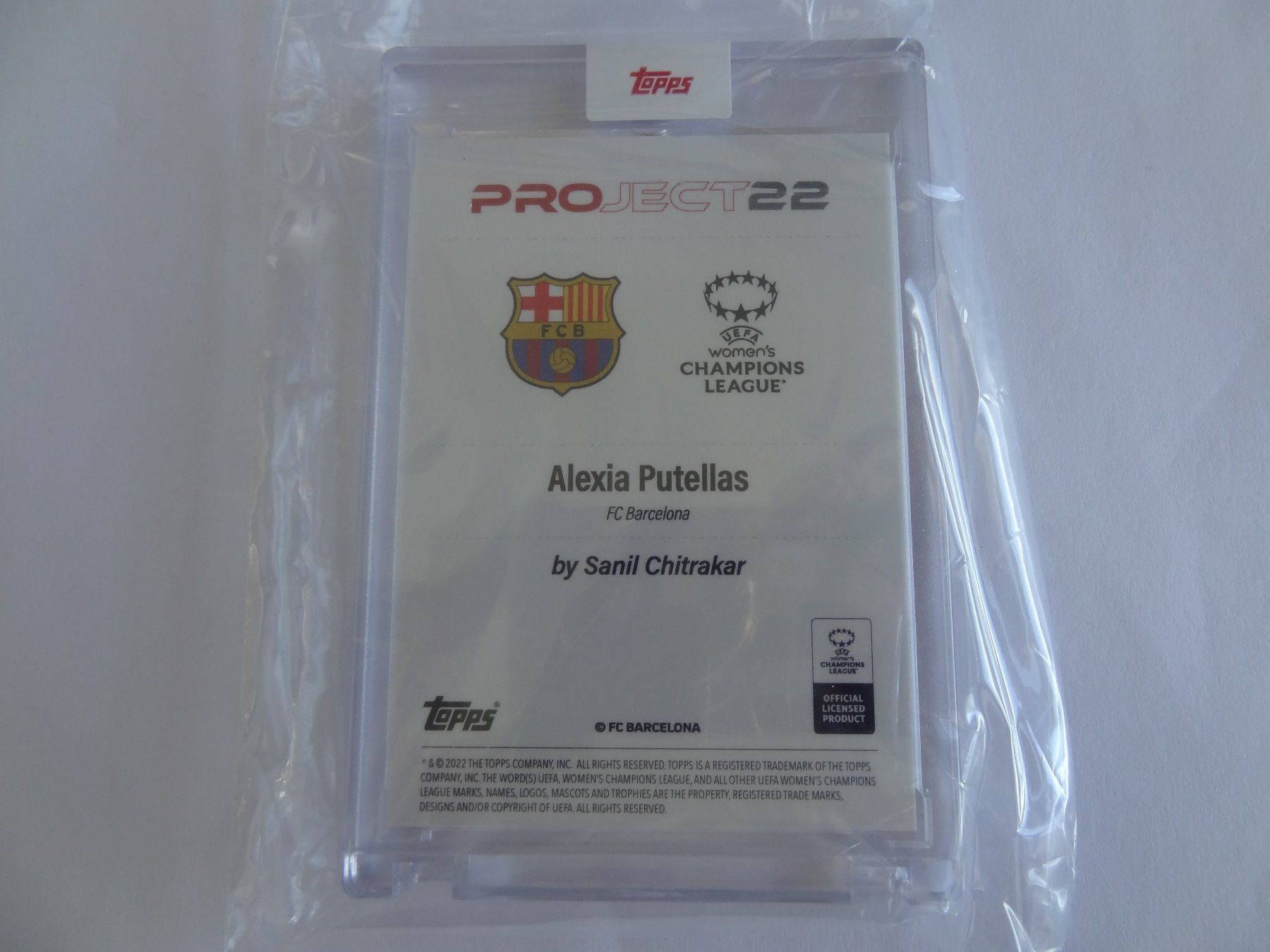 Topps Carte collezionabili: topps Project 22 Putellas Barcelona Trading Card – Nuovo e nell'imballaggio originale da Lyss venduto da Famicom 1