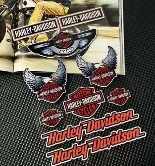 Sticker: Lot Autocollants Harley-Davidson, Stickers Moto Custom J168 – Nuovo e nell'imballaggio originale da Allens venduto da MADE.IN.ROCK.N.ROLL