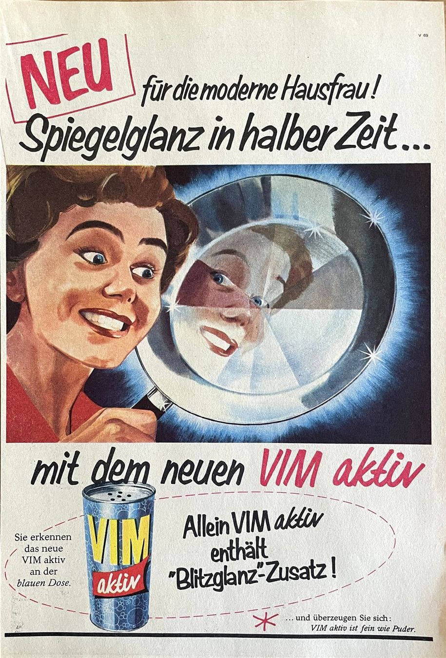 Foto & Immagini: Vim - Alte Werbung / Ancienne publicité 1957 – Usato da Savagnier venduto da Ne2065