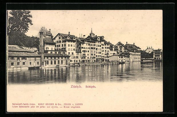 Cartoline postali: AK Zürich, Häuser an Schipfe – Usato da Berlin venduto da bartko-reher