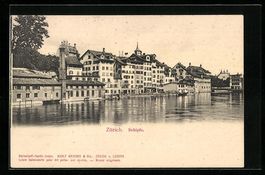 AK Zürich, Häuser an Schipfe