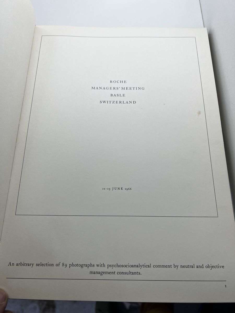 Libri: Roche Managers Meeting 1966 – Usato da Wettingen venduto da NickInc 3