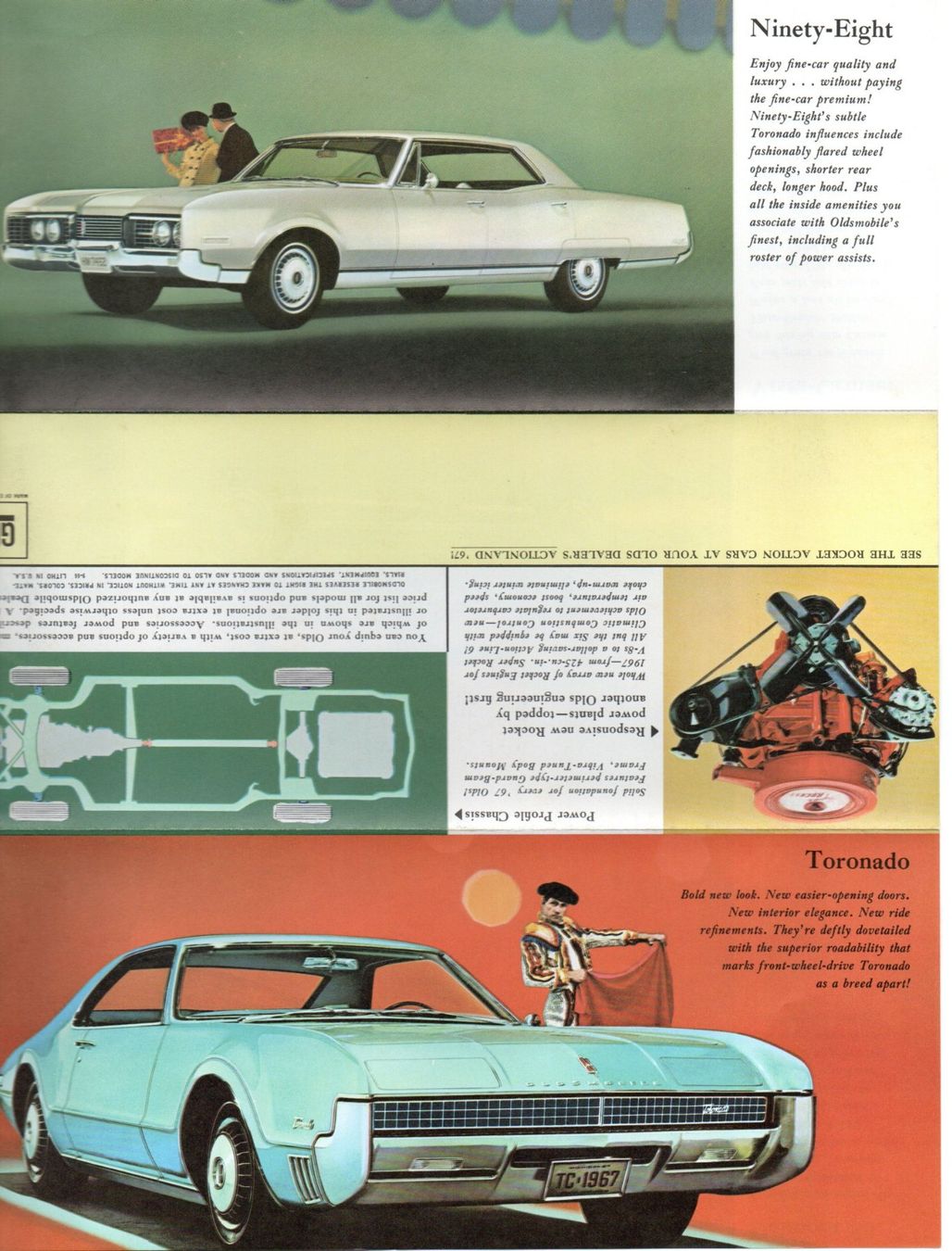 Oldsmobile Documenti: Oldsmobile Modellprogramm 1967 - Original-Prospekt – Usato da Malans GR venduto da Chueche427 3