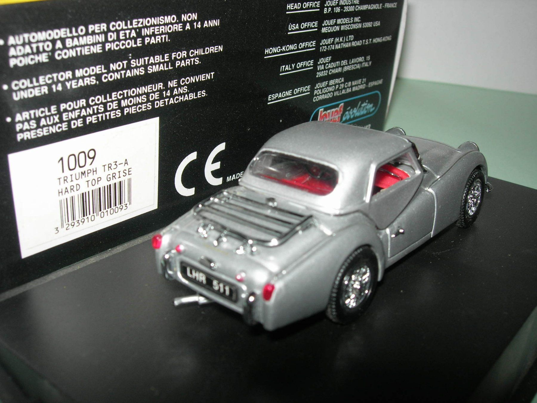 Renault Modellini d'auto: Triumph TR 3A  silber * Jouef evolution 1:43 – Nuovo e nell'imballaggio originale da Hornussen venduto da Amw 2