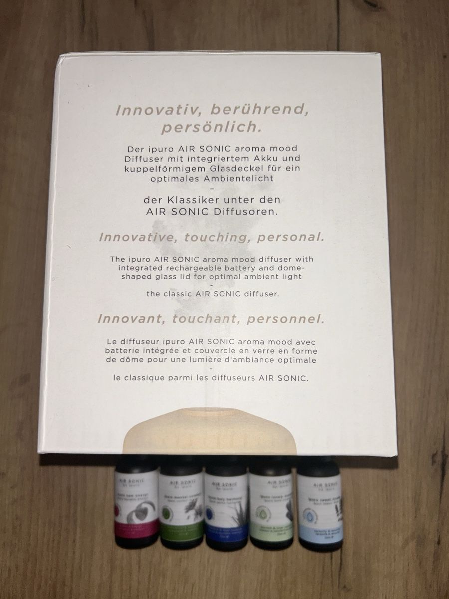 Ipuro Duftöldiffusoren: Air Sonic Diffuser von ipuro mit 5 Duftöle, neuwertig – Neu und originalverpackt aus Basel von Pedrog7mes 3