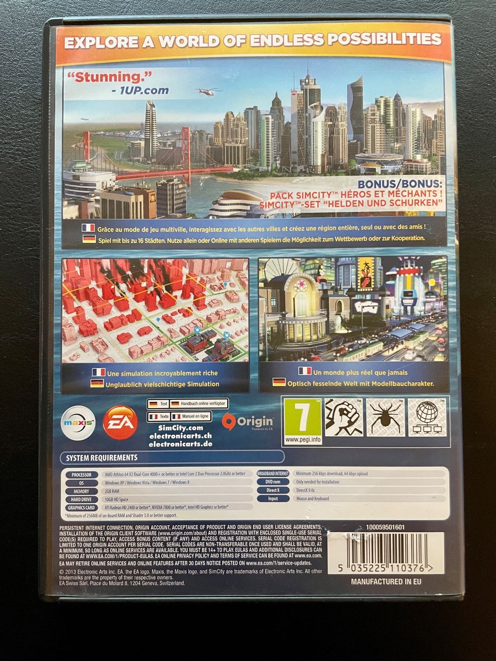 Spiele: PC Game: SimCity Limited Edition, komplett set – Gebraucht aus Winterthur von ttltc 1