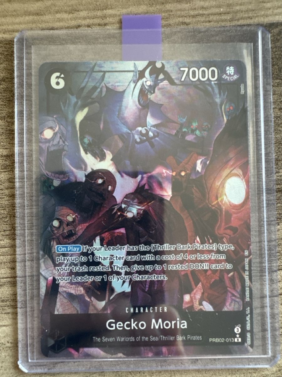 Bandai Carte collezionabili: One Piece TCG PRB02-013 Gecko Moria – Nuovo (secondo la descrizione) da Luzern venduto da kel_k28d