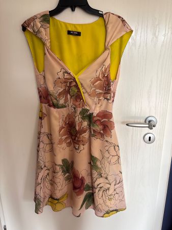 Leichtes Sommer Kleid Twinset “MyTwin” Gr. S, altrosa/gelb