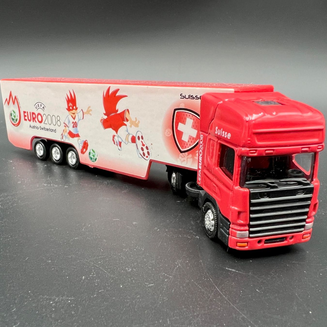 Modellautos: Euro 2008 AT-CH Sattelzug 1:87 – Gebraucht aus Häusernmoos von adlerfedern