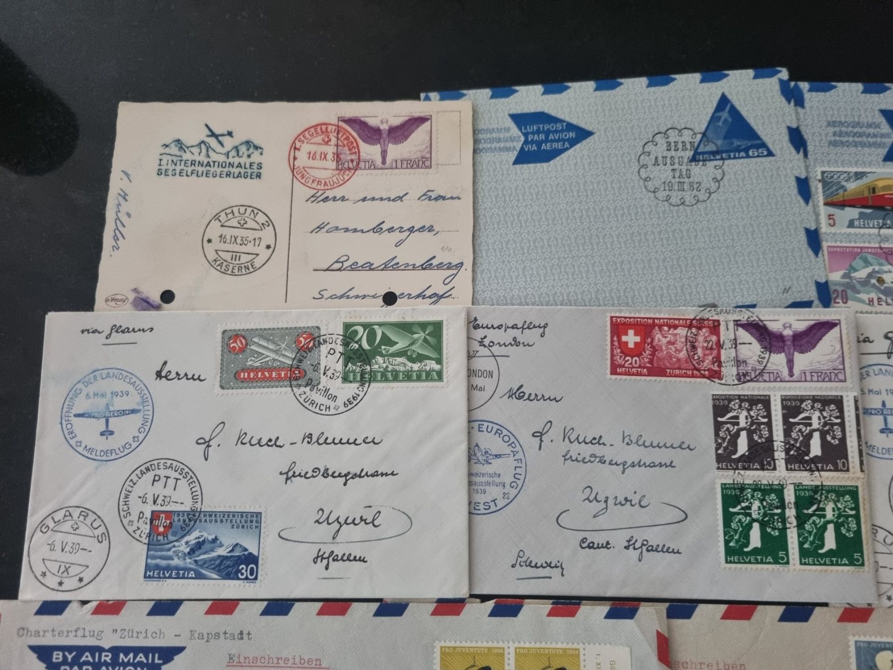 Tutti i francobolli: Lot mit 15 Briefe - CH Flugpost – Usato da Gümligen venduto da Geniusbuy 4