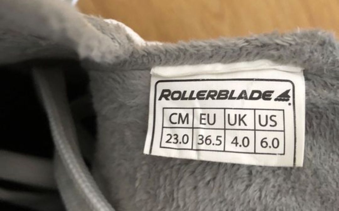 Pattini da ghiaccio: Eislaufschuhe, Schlittschuhe von Rollerblade, weiss, Grösse – Usato da Cham venduto da julayla 5