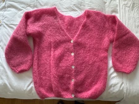 Flauschiger Mohair Cardigan von American Dreams, Gr. M