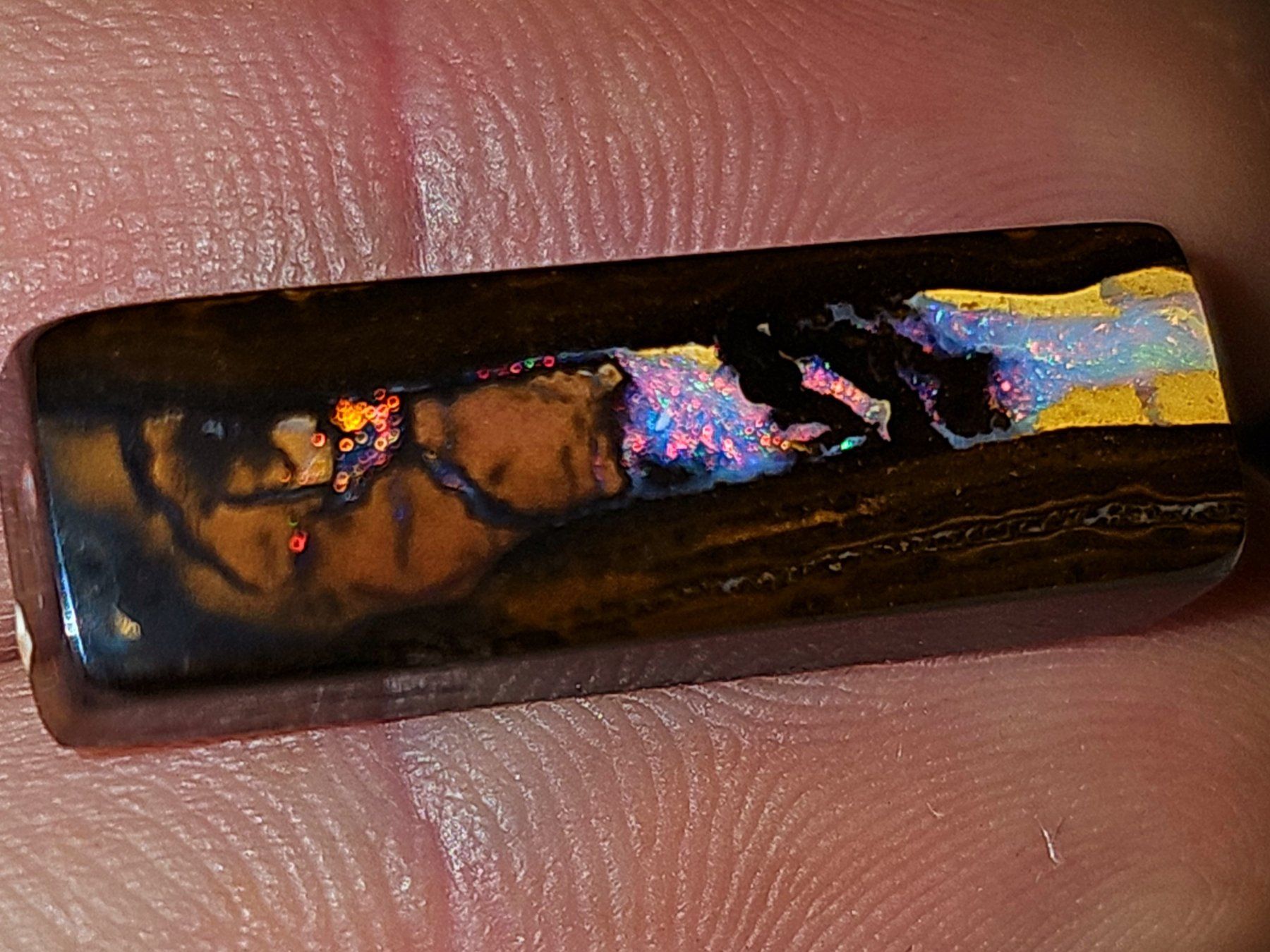 Pietre preziose: Top Boulder Opal aus Koroit, Australien – Nuovo e nell'imballaggio originale da Uerkheim venduto da Winwinner