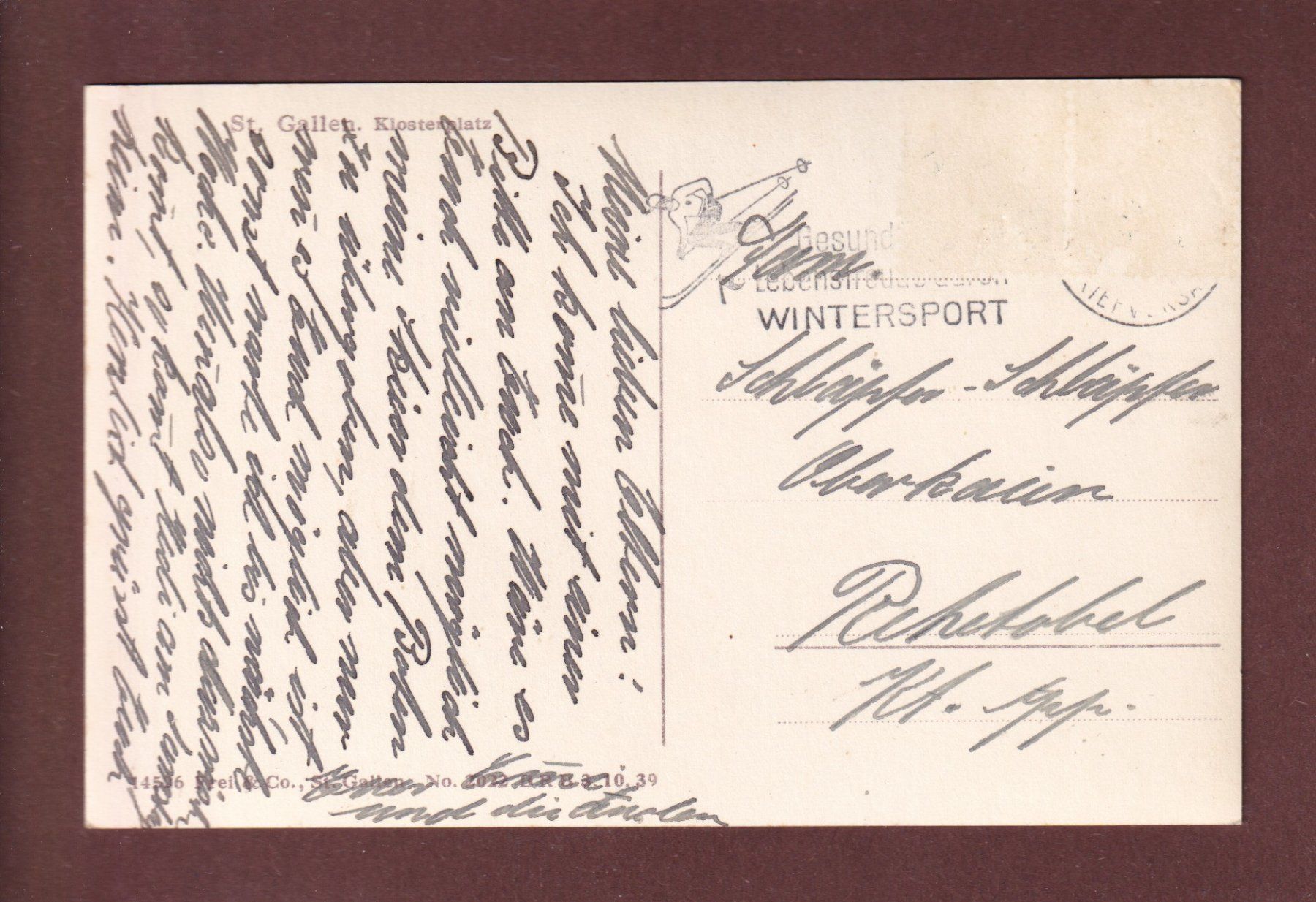 Cartoline postali: ST. GALLEN - Klosterplatz – Usato da Pully venduto da nicecards-shop 1