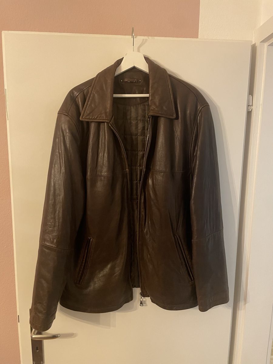 C&A Giacche: Lederjacke braun Lamm Nappa Leder Grösse L – Usato da Oberwil BL venduto da LiviaS01