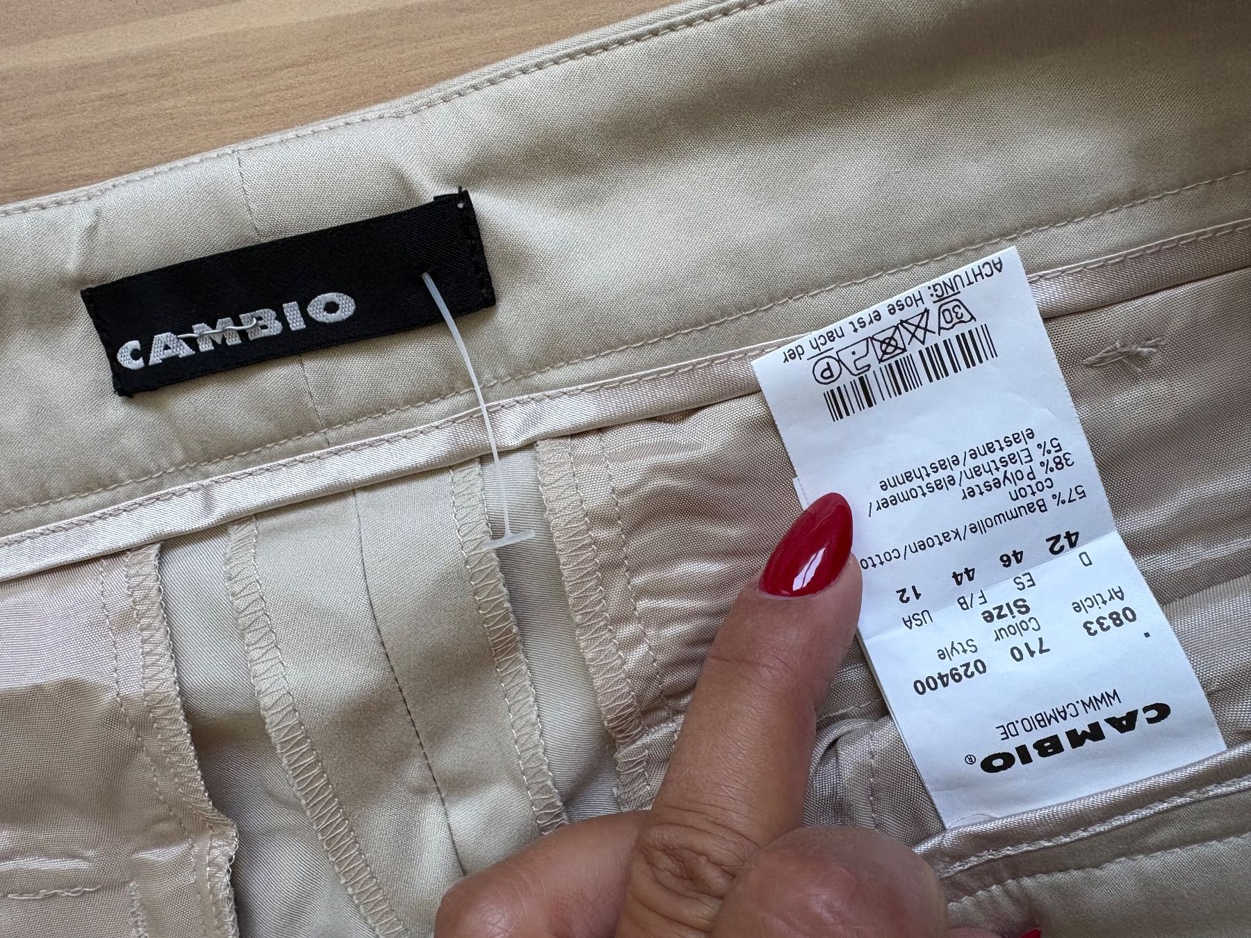 Cambio Hosen: Schöne beige Cambio Hose. – Neu (gemäss Beschreibung) aus Oetwil an der limmat von Sual 1