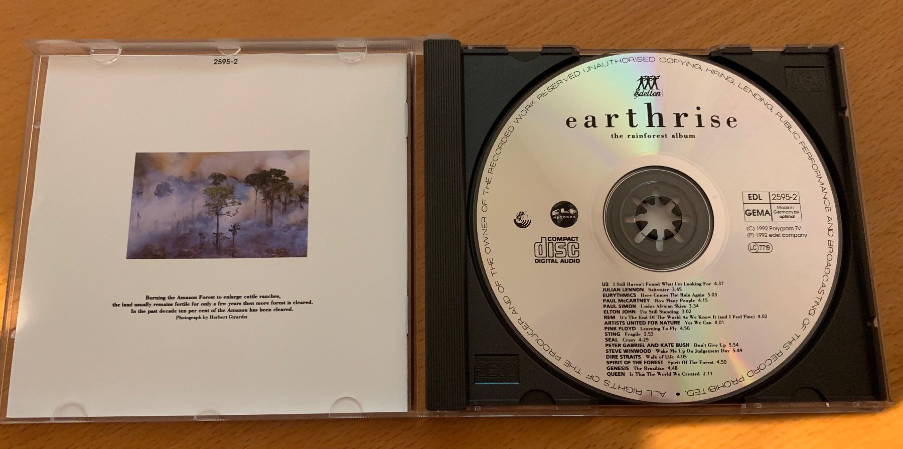 CD: earthrise - the rainforest album – Usato da Hombrechtikon venduto da Rosi1970 2