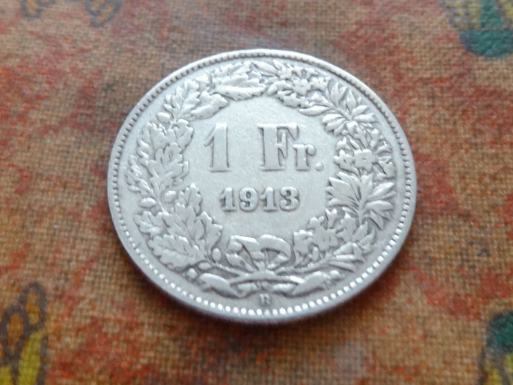 Alle Münzen: 1 Fr. 1913  (Y) – Gebraucht aus Romanel-sur-Lausanne von Swift13