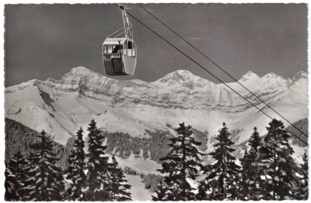 Ansichtskarten: Rougemont - Gondelbahn Rougemont--Videmanette – Gebraucht aus Binningen von Mountainrider