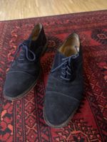 Herrenschuhe Navyboot Wildleder dunkelblau Grösse 42