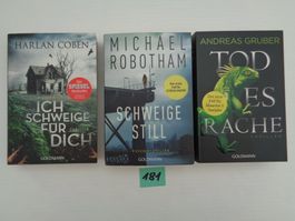 3 Bücher – Thriller - Konvolut