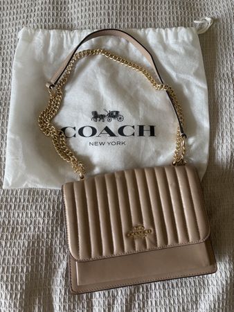 Schultertasche Beige Coach