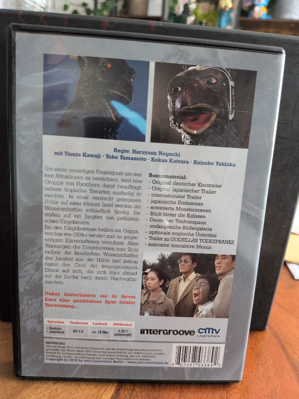 Tutti i DVDs: Kappa - Frankensteins fliegende Monster DVD – Usato da Thun venduto da Pizzamike 1