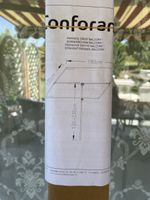NEU Balkon Sonnenblende Sonnenschirm, beige, ohne Sockel