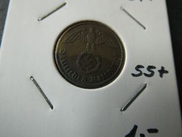 Dt. Reich 1937 F, 2 Reichspfennig