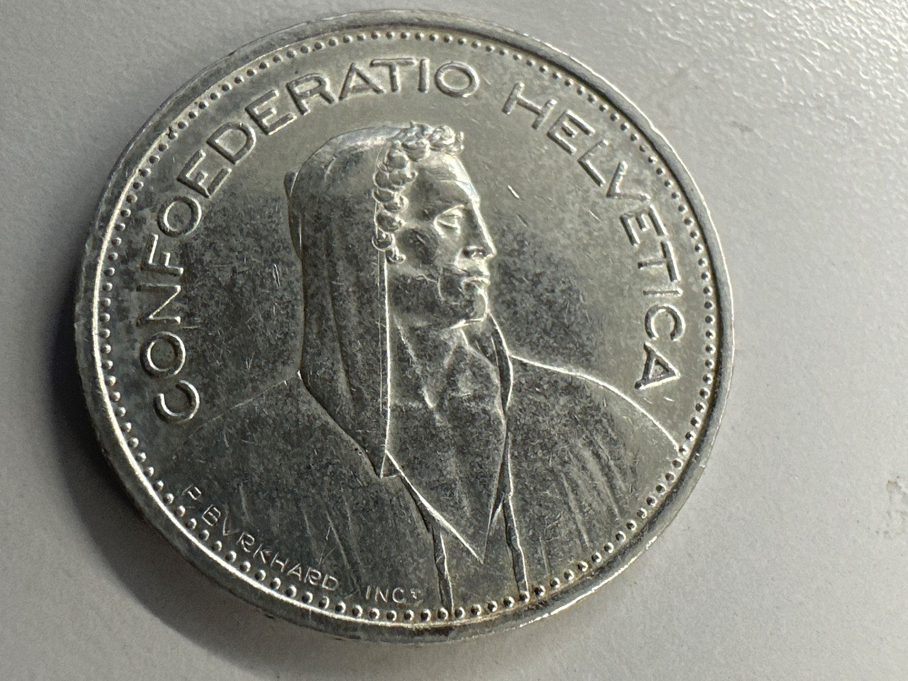 Tutti le monete: 5 Fr. Silber Schweiz 1952 – Usato da Herisau venduto da herau 1