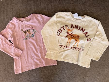 2 Langarmshirts Gr. 104, Top Zustand, Herbst-Look!