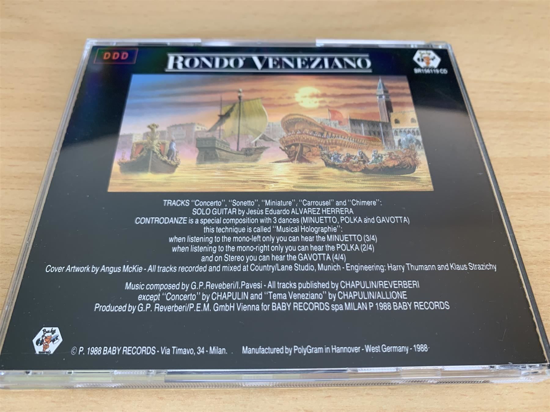 CD: Rondo' Veneziano – Concerto – Usato da Rikon im Tösstal venduto da Alpenmutz 1