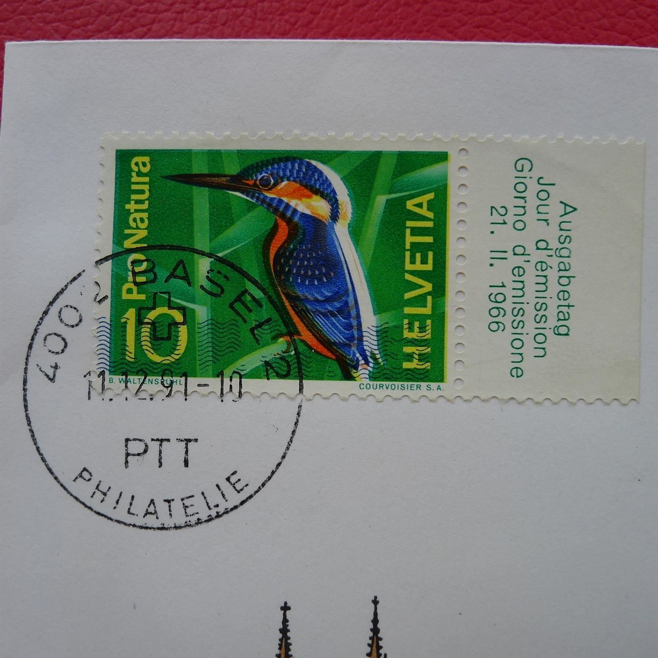 Alle Briefmarken: 1966: Nr.439.1.09 EISVOGEL (Verschiebung) auf BRIEF 1'600.-+ – Gebraucht aus Sursee von Luzernerraute 2