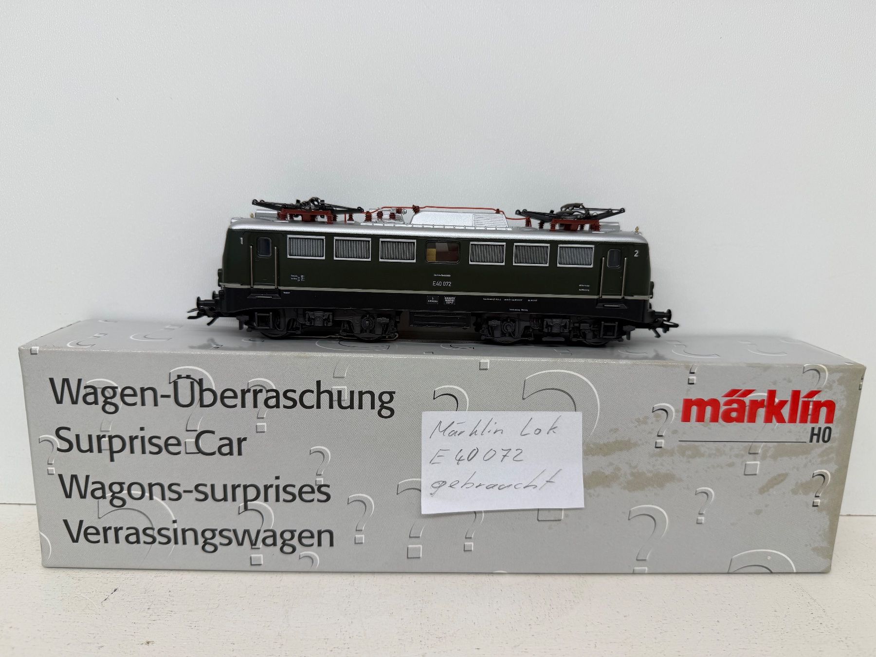 Märklin Trains électriques: Märklin H0 E-Lok BR E40 072 DB Wechselstrom Digital – D'occasion à Büsserach par ModellbahnDepot