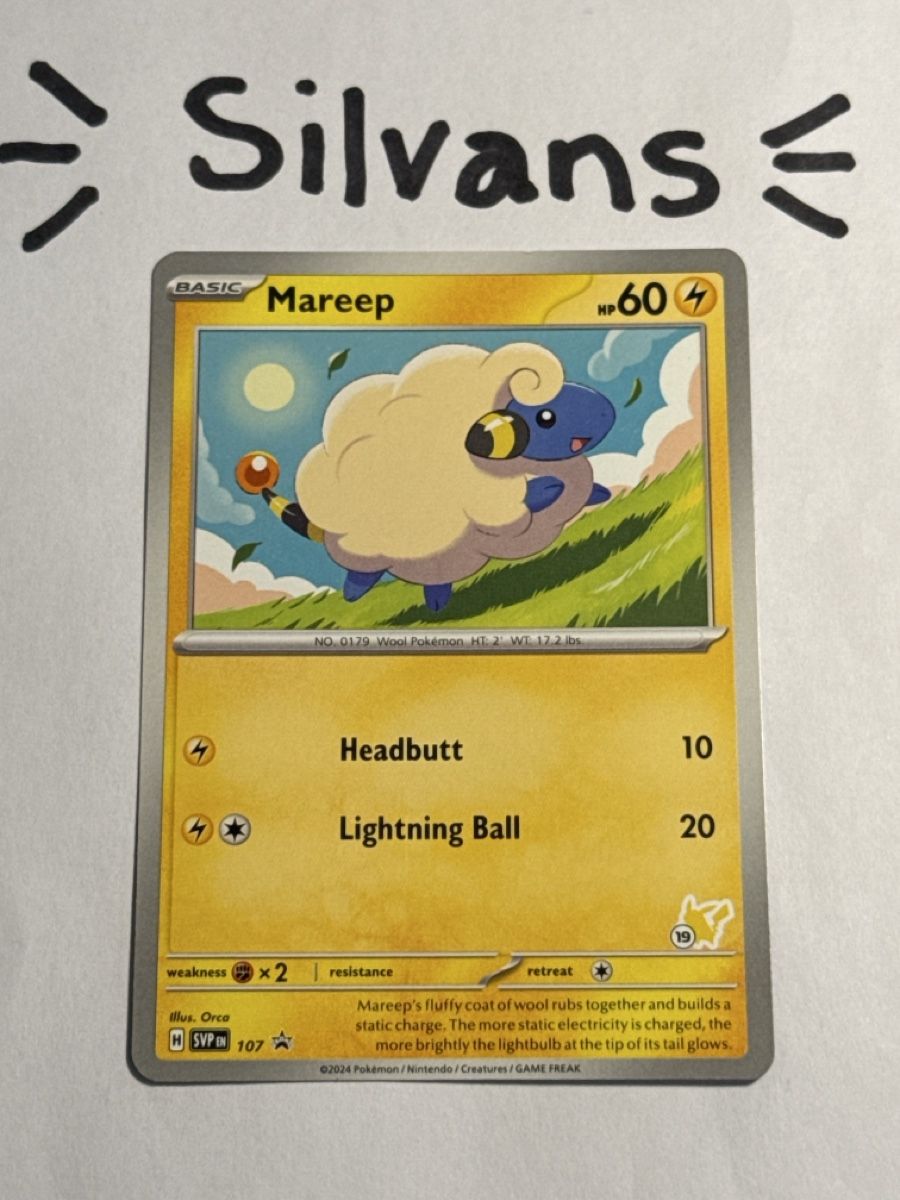 Pokémon Carte collezionabili: Mareep Black Star Promo SVP107 Englisch – Nuovo (secondo la descrizione) da Wil SG venduto da Silvans