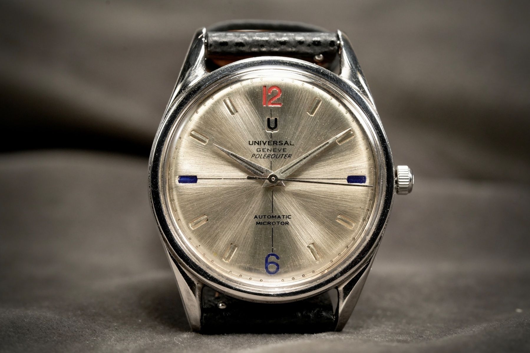 Universal Genève Orologi: Universal Geneve - Polerouter Un-Eraseable Dial Steel UG215 – Usato da Morcote venduto da chronoservice 1